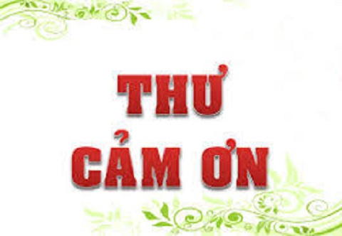 Thư cảm ơn