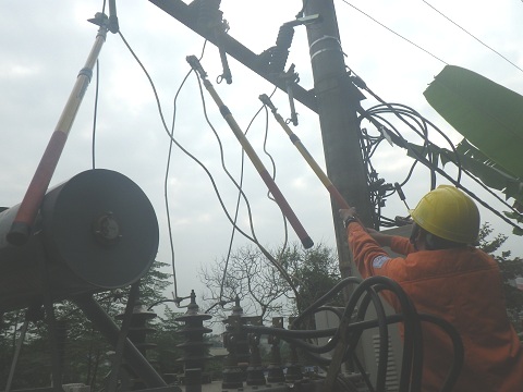 Chuyển lưới thành công đường dây 471 trạm 110kV Đại Từ cấp điện cho khu vực TT Hùng Sơn - Huyện Đại Từ - Tỉnh Thái Nguyên