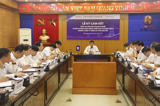 Lễ ký cam kết thực thi Văn hóa doanh nghiệp năm 2019