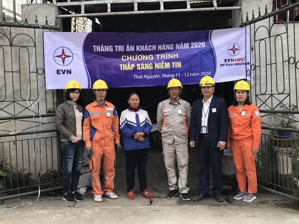 Điện lực T.P Thái Nguyên thực hiện hoạt động tri ân khách hàng năm 2020