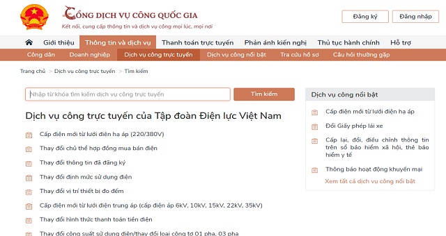 Sau 1 năm triển khai cổng dịch vụ công quốc gia: đã có gần 1,5 triệu hồ sơ được đồng bộ và gần 500 nghìn yêu cầu về dịch vụ điện được thực hiện qua cổng DVCQG