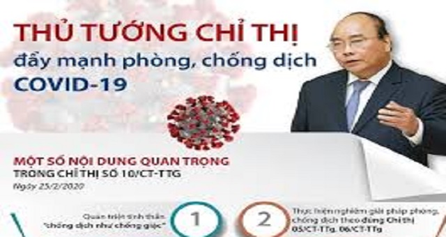 Chỉ thị về một số biện pháp cấp bách phòng, chống dịch Covid-19