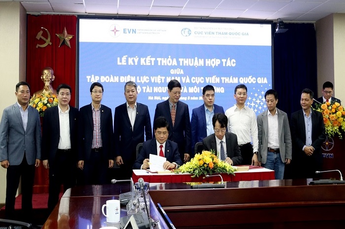 TCBC: EVN ký kết hợp tác Cục Viễn thám Quốc gia về việc ứng dụng dữ liệu ảnh, sản phẩm viễn thám để xây dựng nền tảng dữ liệu số của EVN