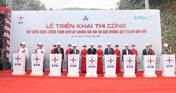 Triển khai thi công xây dựng công trình trạm biến áp 500kV Lào Cai và các đường dây 220kV đấu nối