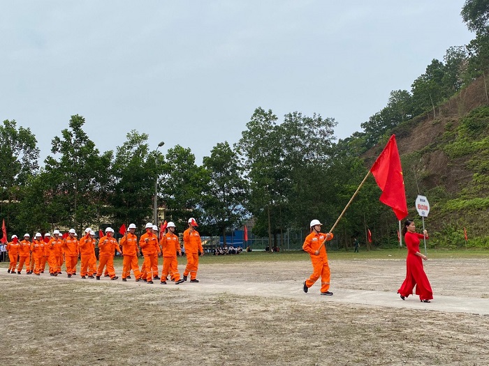 Điện lực Võ Nhai đảm bảo cung cấp điện và tích cực tham gia Đại hội thể dục thể thao huyện Võ Nhai năm 2022