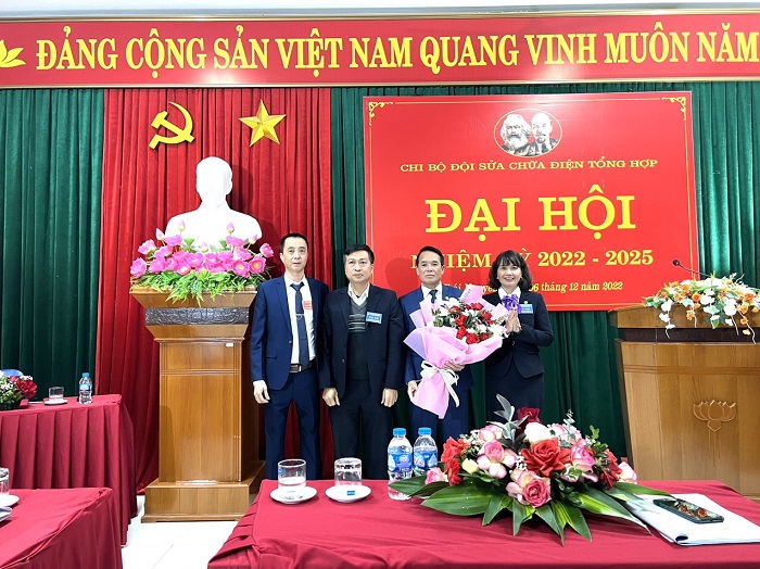 Đại hội Chi bộ Đội sửa chữa điện tổng hợp nhiệm kỳ 2022-2025 thành công tốt đẹp