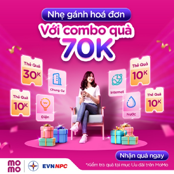 Nhẹ nỗi lo, tự do quẩy hè với combo quà 70.000Đ thanh toán tiền điện dành riêng cho bạn mới