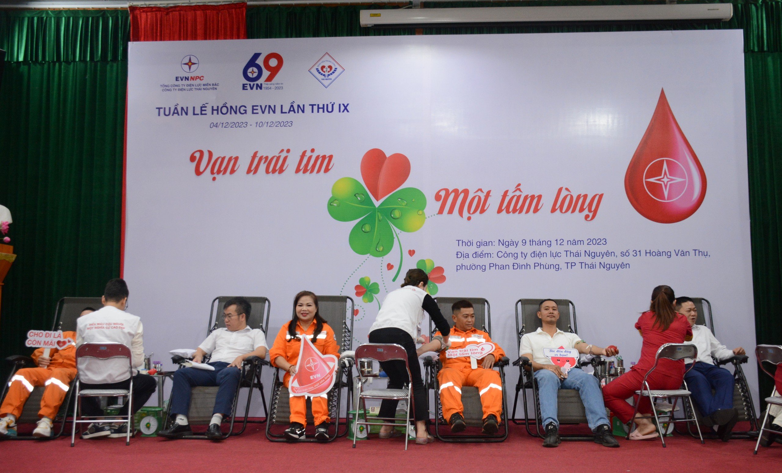 Công ty Điện lực Thái Nguyên lan tỏa tinh thần hiến máu tình nguyện vì cộng đồng tại Tuần lễ hồng EVN lần thứ IX