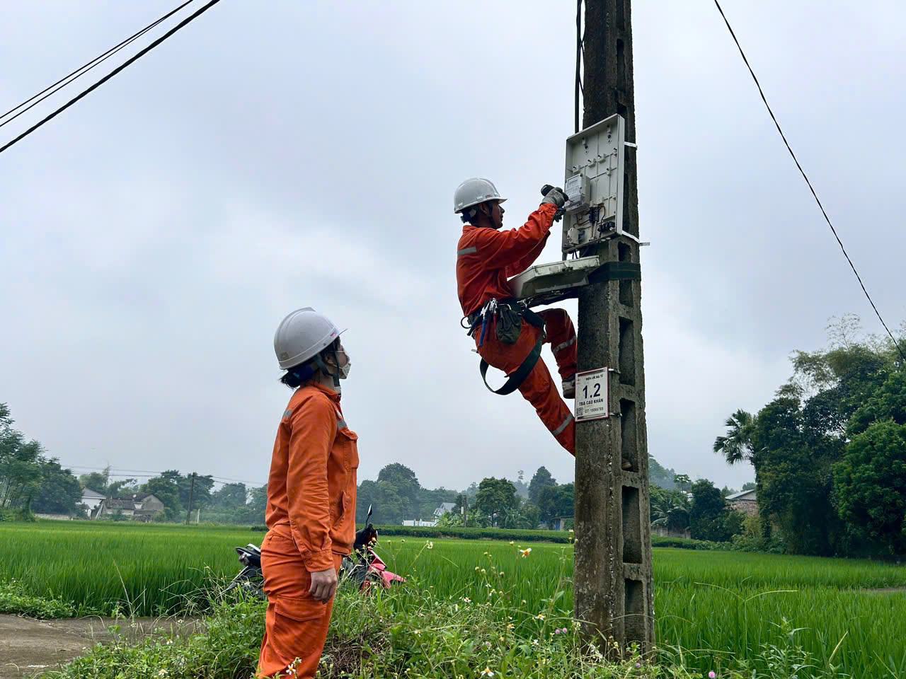 Điện lực Đại Từ tích cực thay thế công tơ điện tử nâng cao chất lượng dịch vụ khách hàng